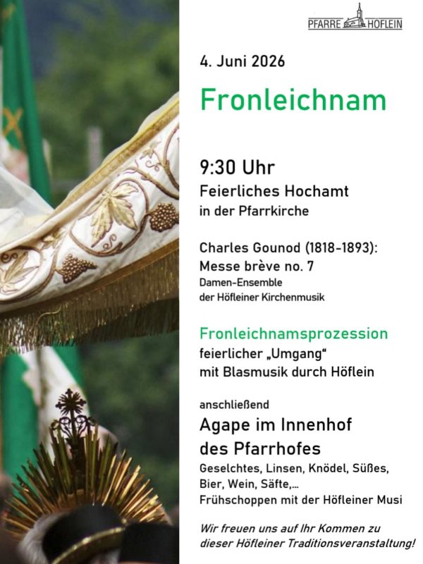 Fronleichnam Einladung 2026